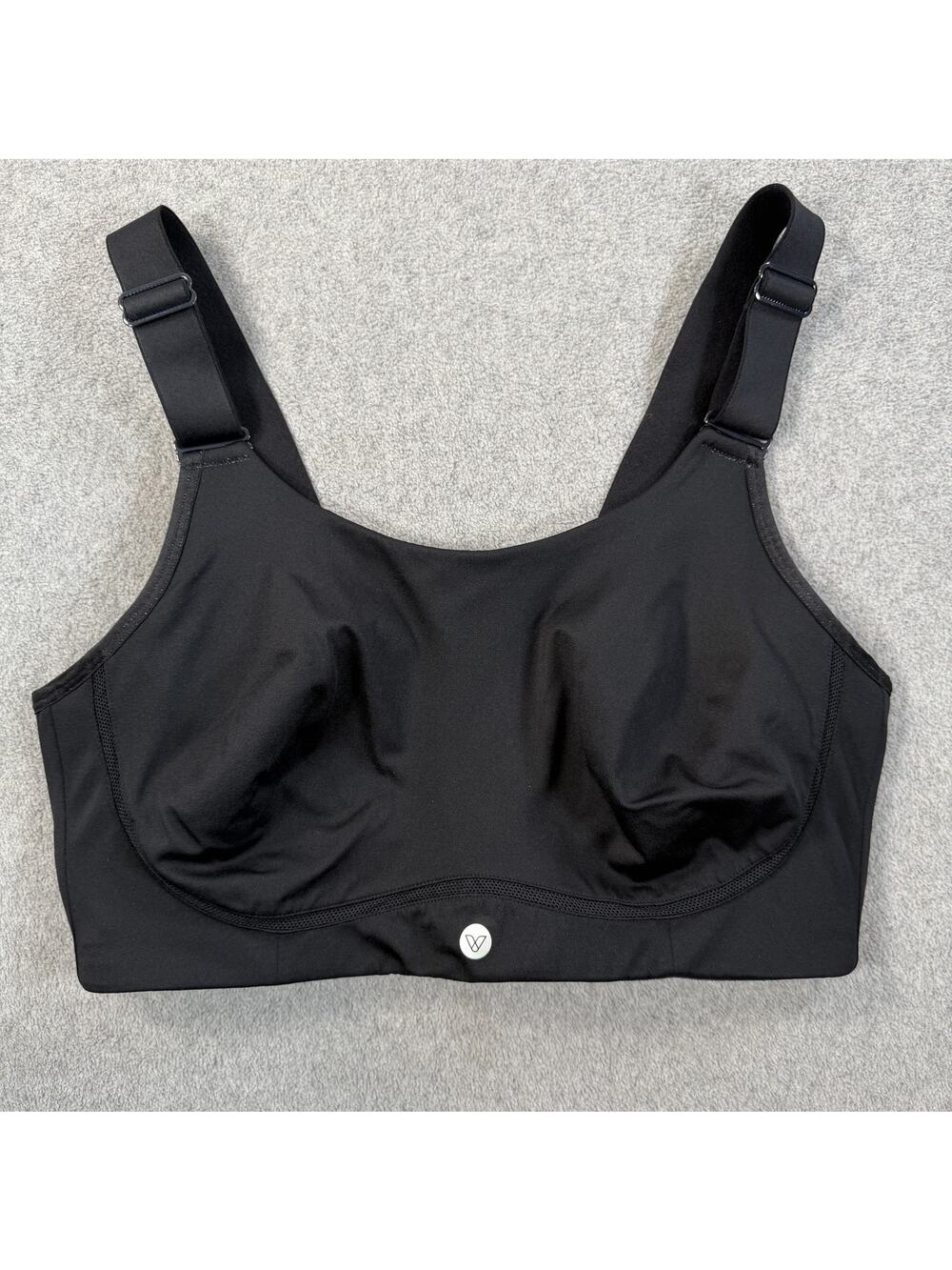 Livi Active Womens 40DDD Black Sports Bra High Support Adjustable Strap Wireless
